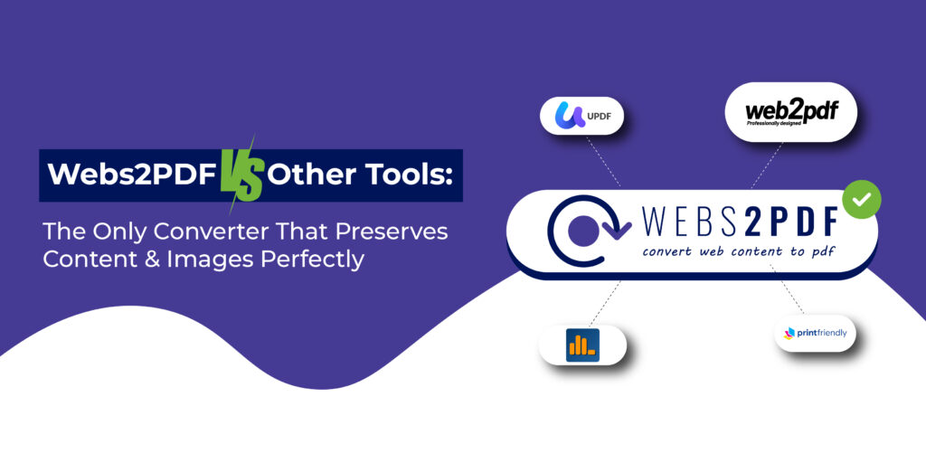 Webs2PDF vs Other Tools
