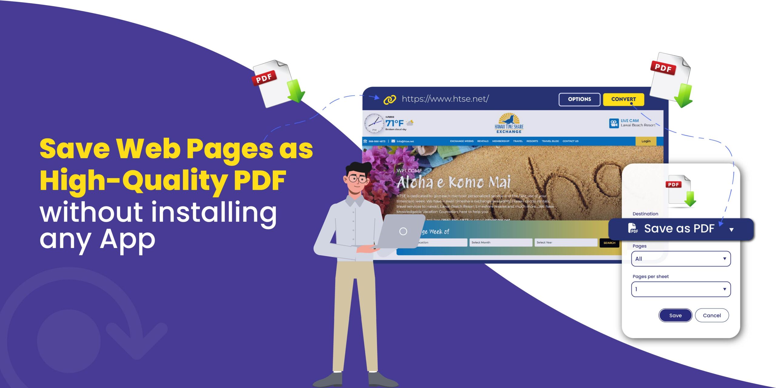 Save Web Pages as High-Quality PDF