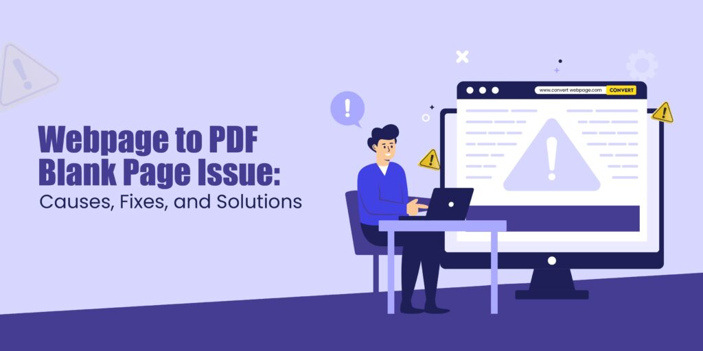 Webpage to PDF Blank Page Issue