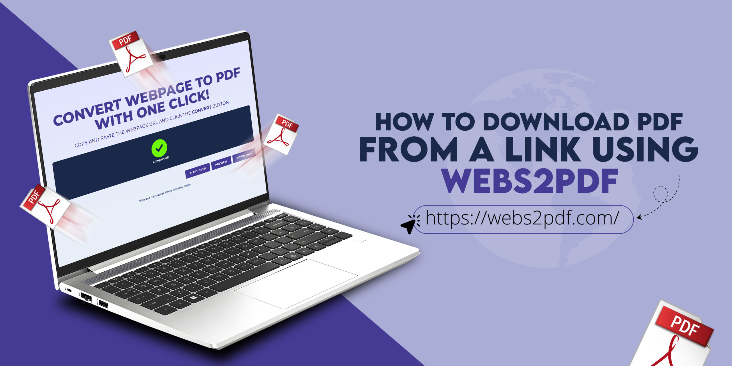 Download PDF from a Link Using Webs2PDF