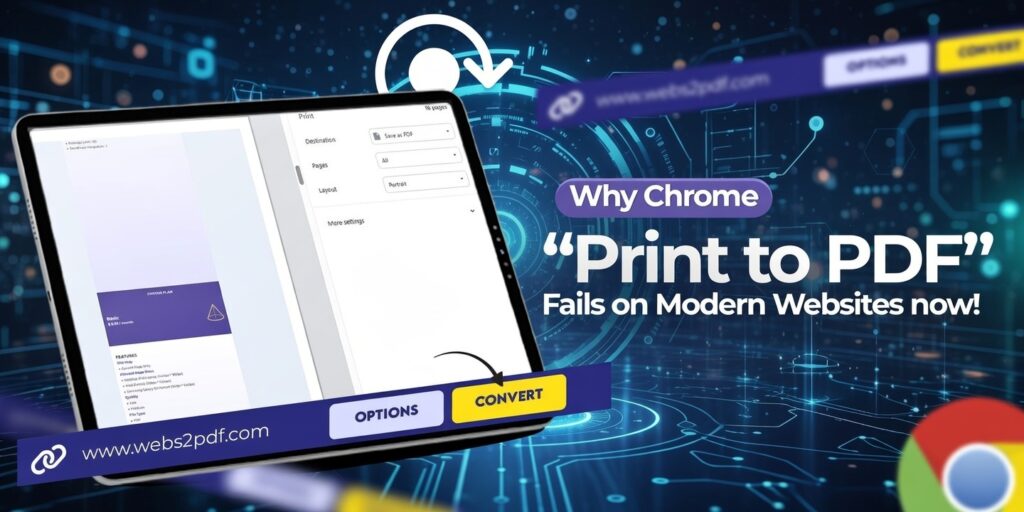 Why Chrome Print to PDF fails on modern websites and how to fix it