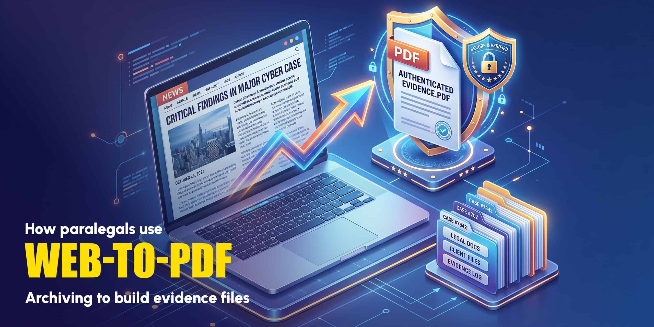 Learn how paralegals use web-to-PDF archiving to preserve online evidence. Replace screenshots with reliable, timestamped PDFs for court-ready cases.